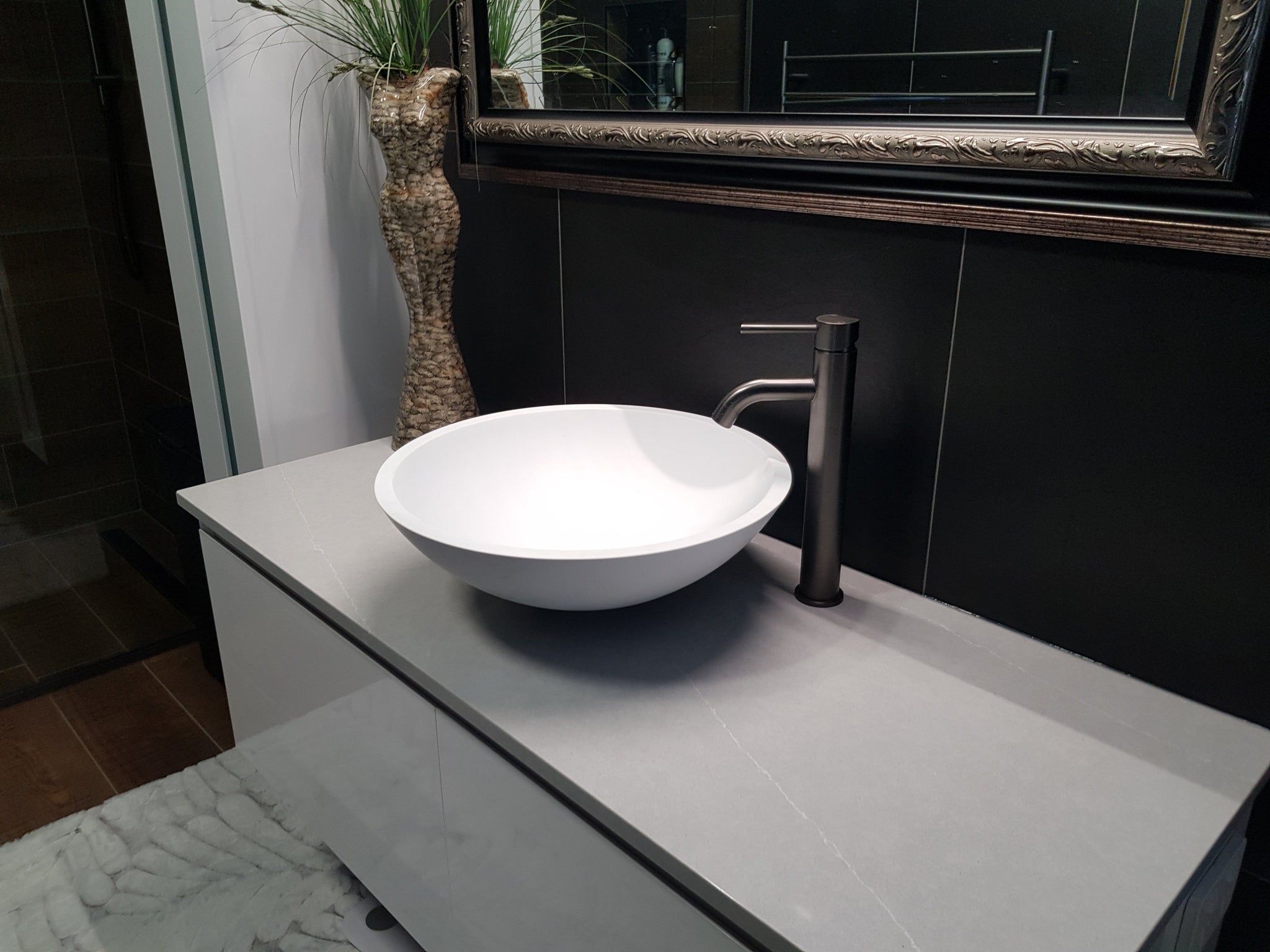 Tall Basin Mixer - Brushed Gunmetal - CLAS16
