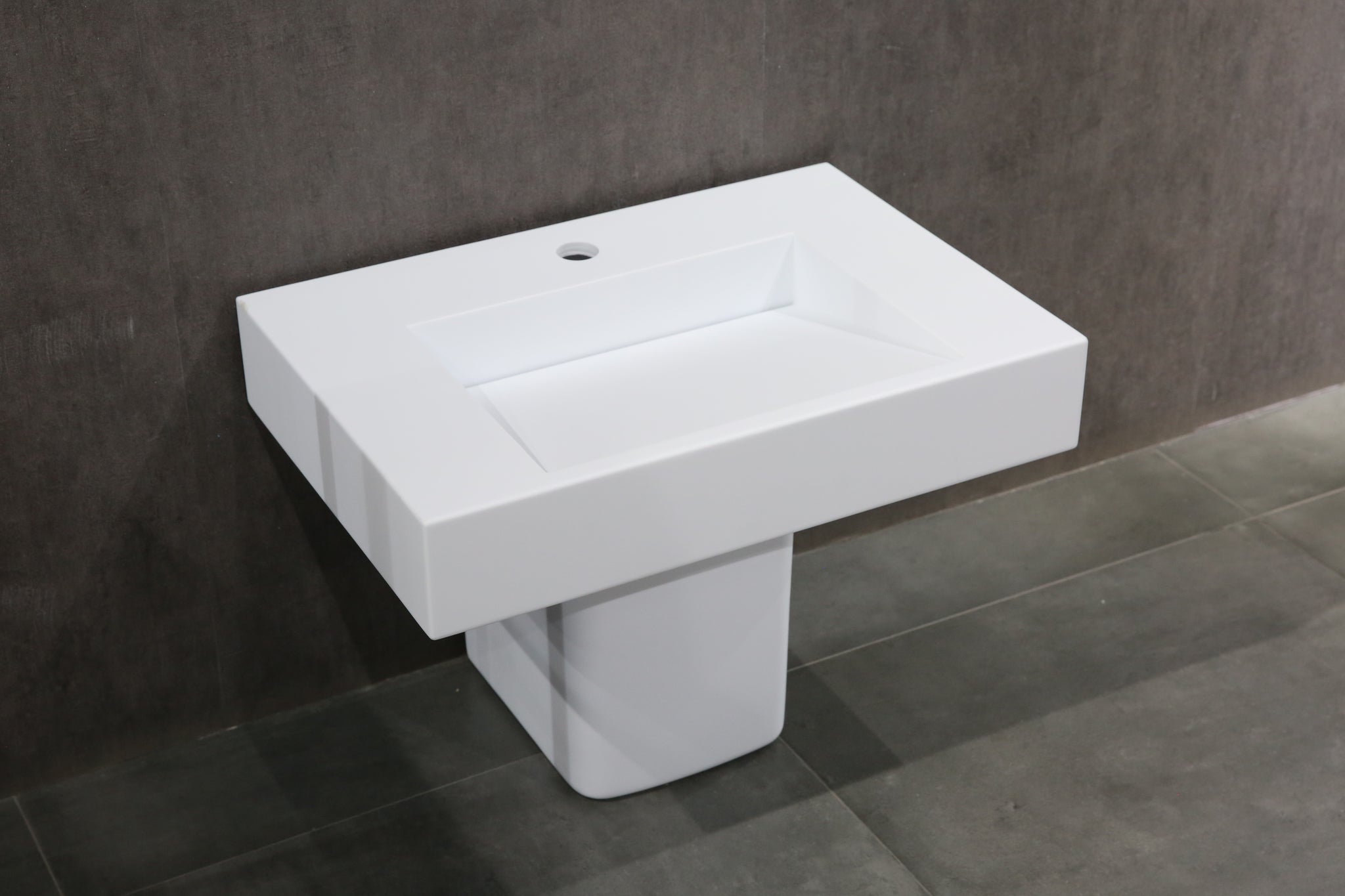 Junior Access 550mm Wall Hung Stone Basin