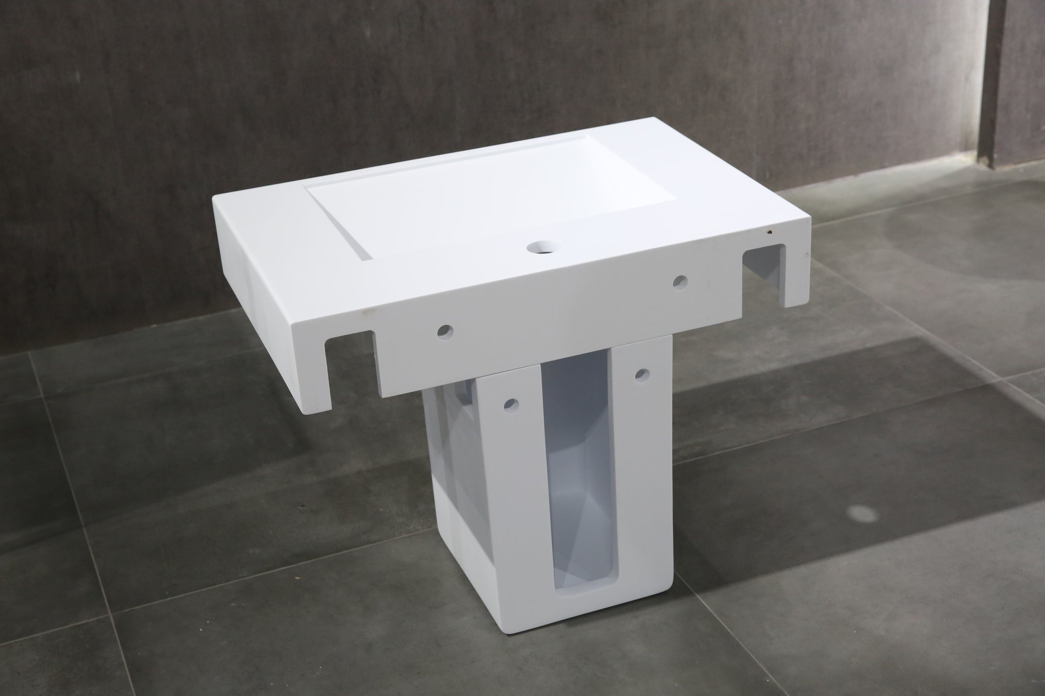 Junior Access 550mm Wall Hung Stone Basin