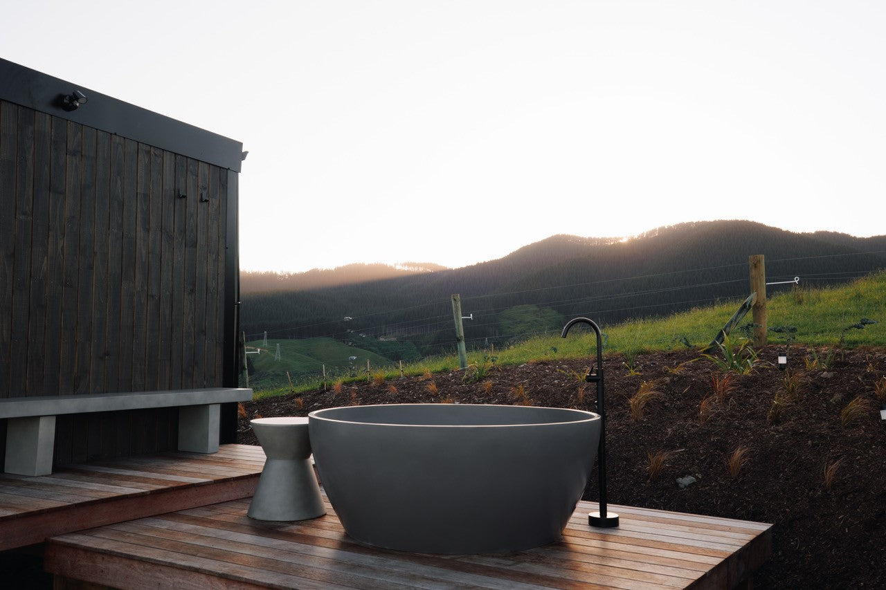 Silvia Outdoor Round Stone Bath - 1500mm - ST13 1500