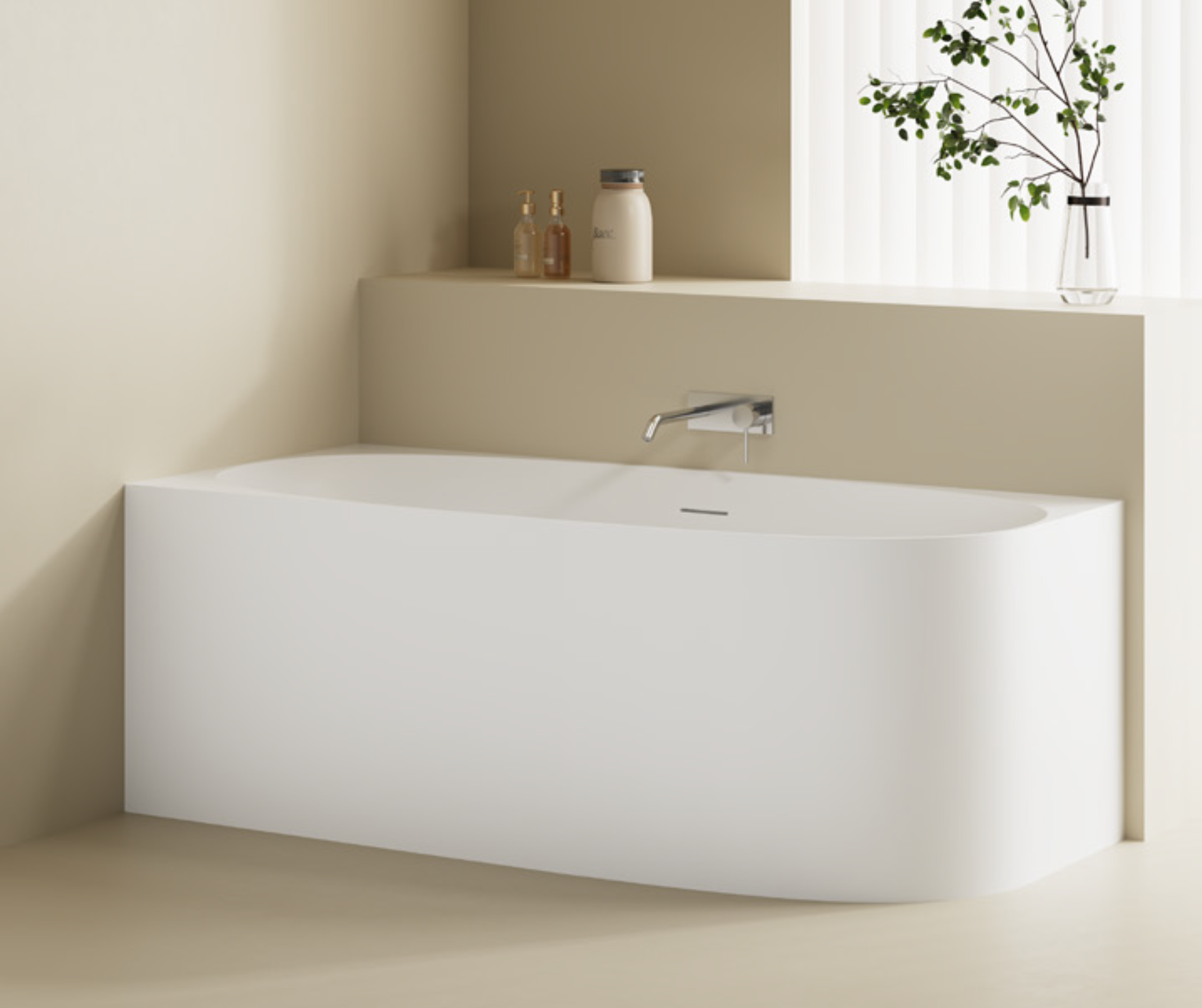 Alvina left-to-wall 1600mm - Ov-8033 1600