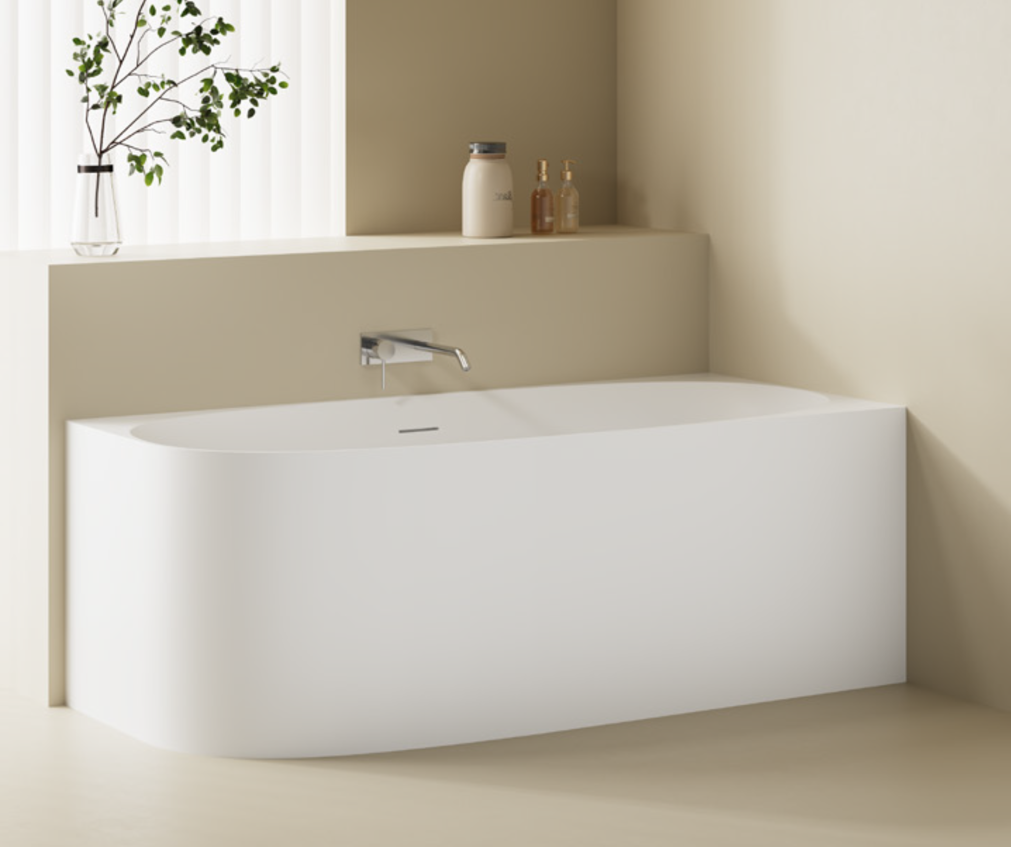 Alvina right-back-to-wall 1600mm - Ov-8033 1600
