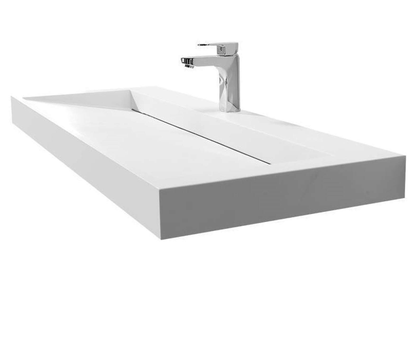 Ramp basin 1202mm wall hung B1264