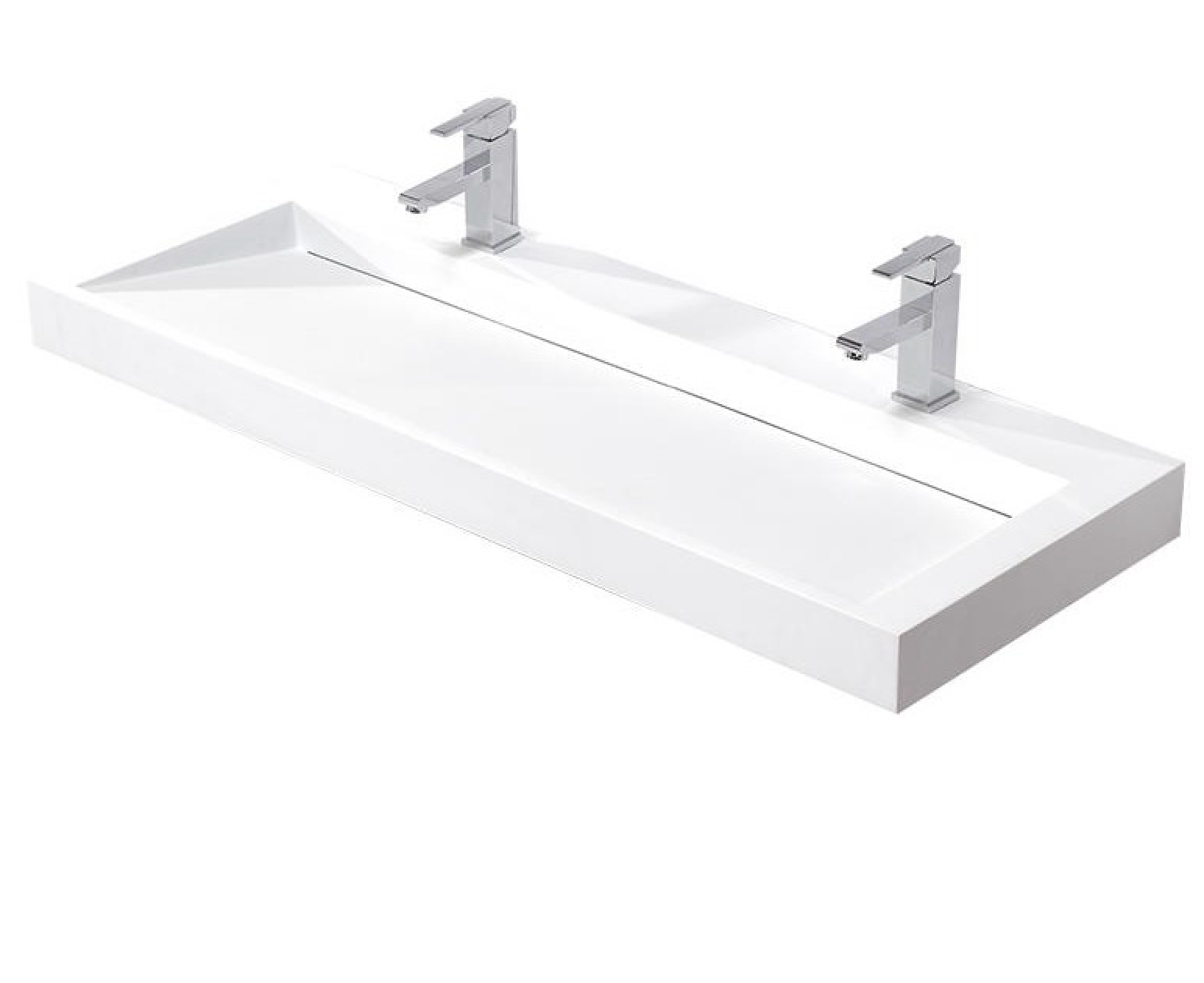 Ramp basin 1202mm wall hung B1264