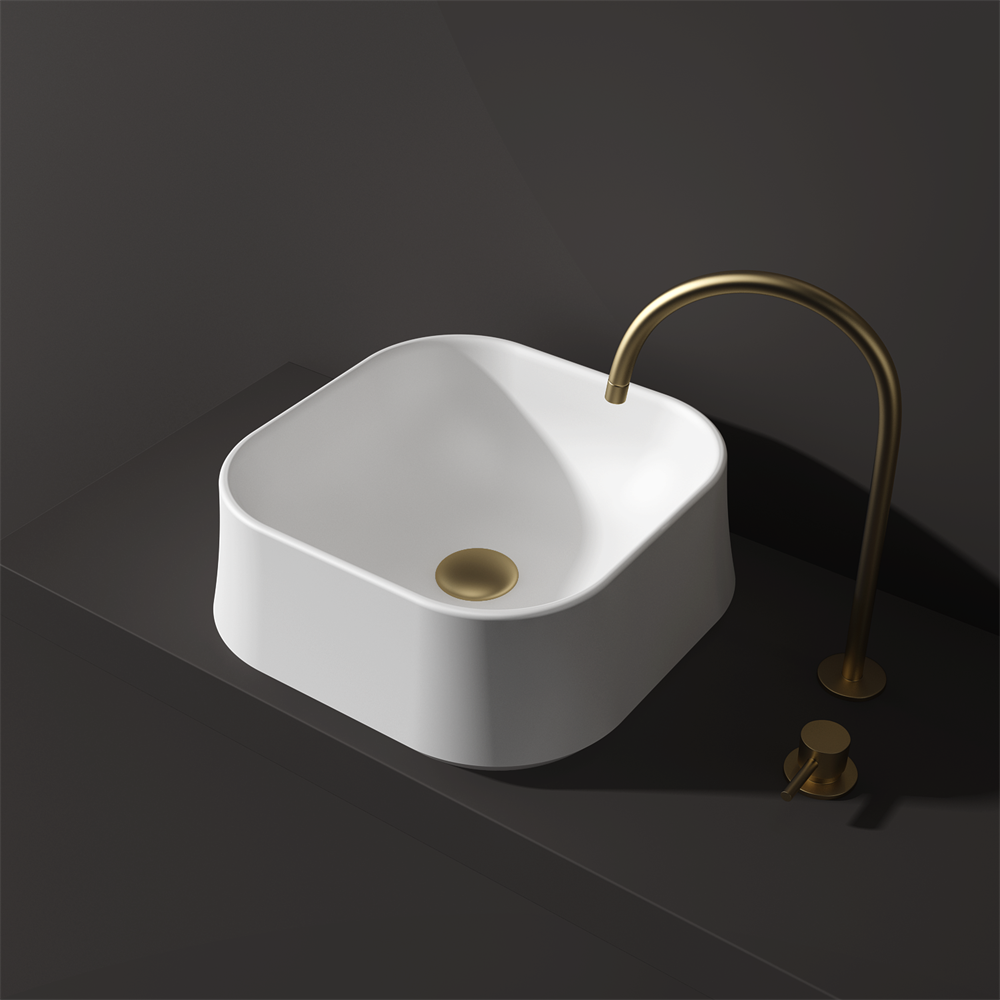 Square Asymmetrical Basin - 413mm - B3 Various Colours