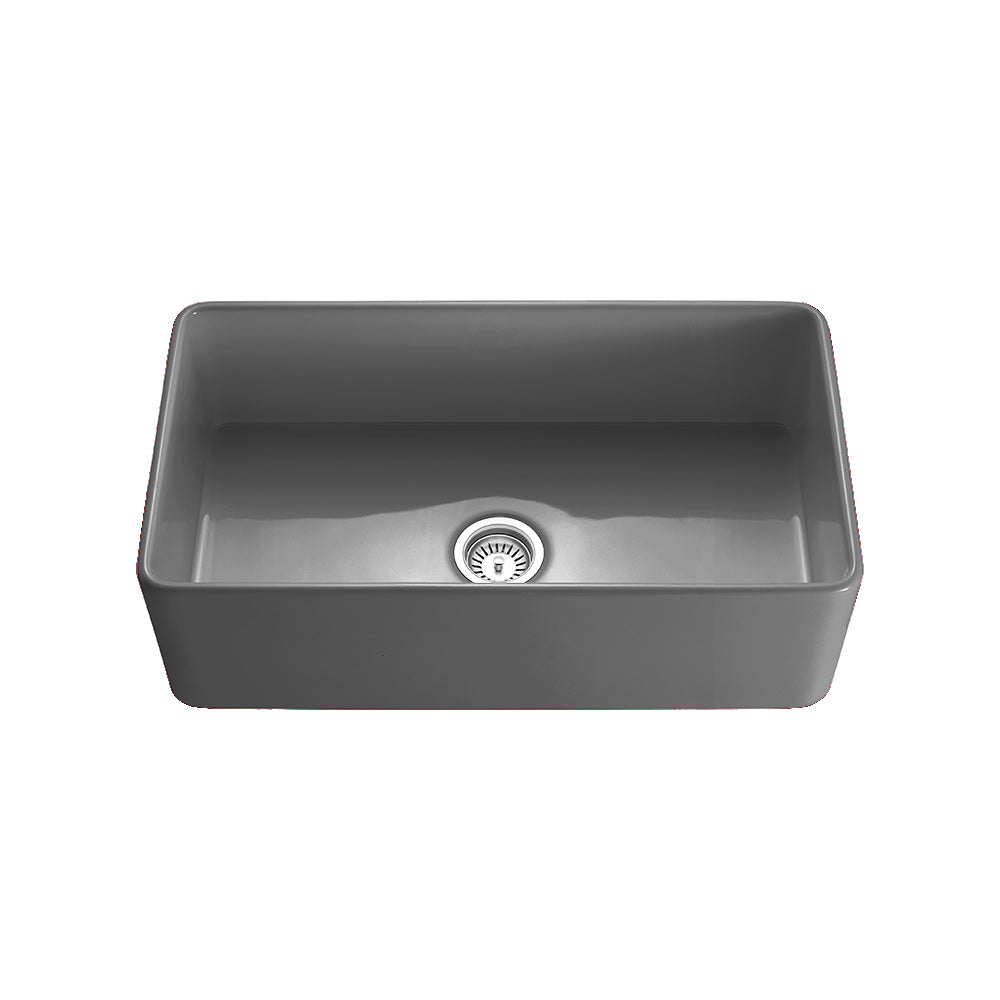 Traditional Fireclay Butlers Sink Black 828mm - TK3318MB