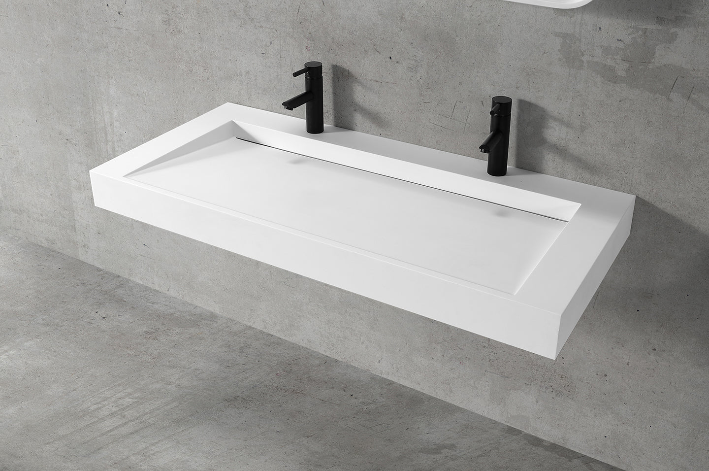 Ramp basin 1219.2mm wall hung B1123