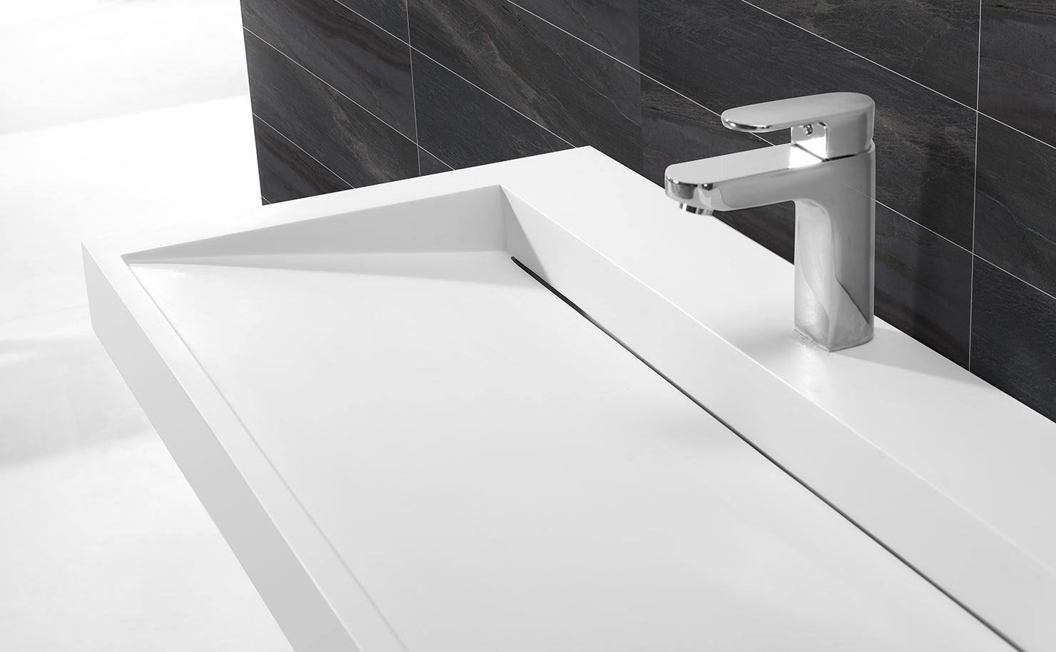 Hugi Modern Wall Hung Basin - 902mm - B1262