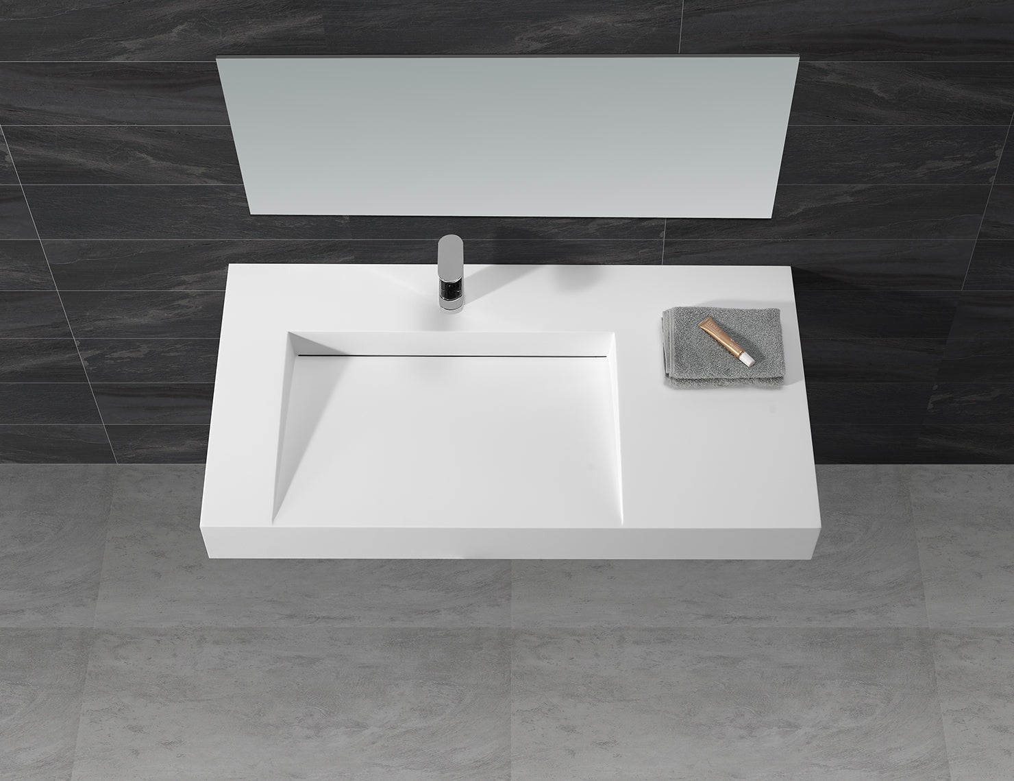 Hugi Modern Wall Hung Basin - 1000mm - B1375