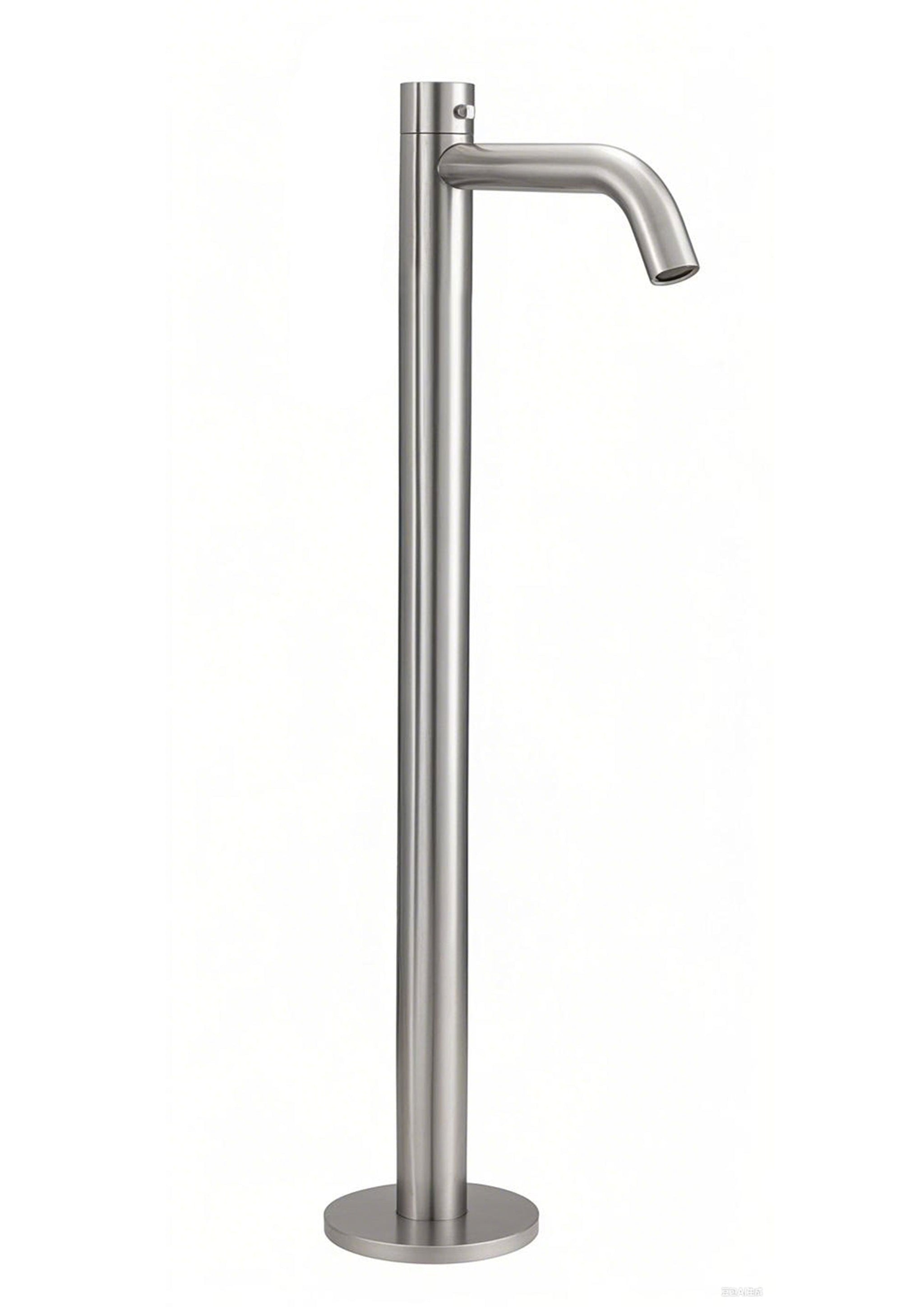 Lennox Marine Grade 316L Stainless Steel. Modern Outdoor bath filler. Available in Brushed Gun Metal, and Brushed Gold. Toka tapware. Stonebaths.