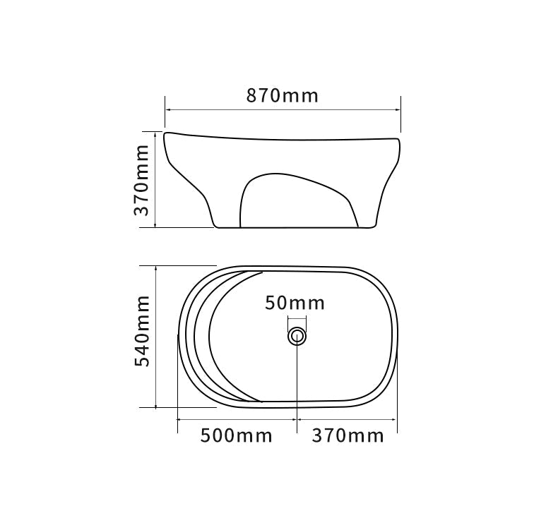 Olive Bath WI309 870mm