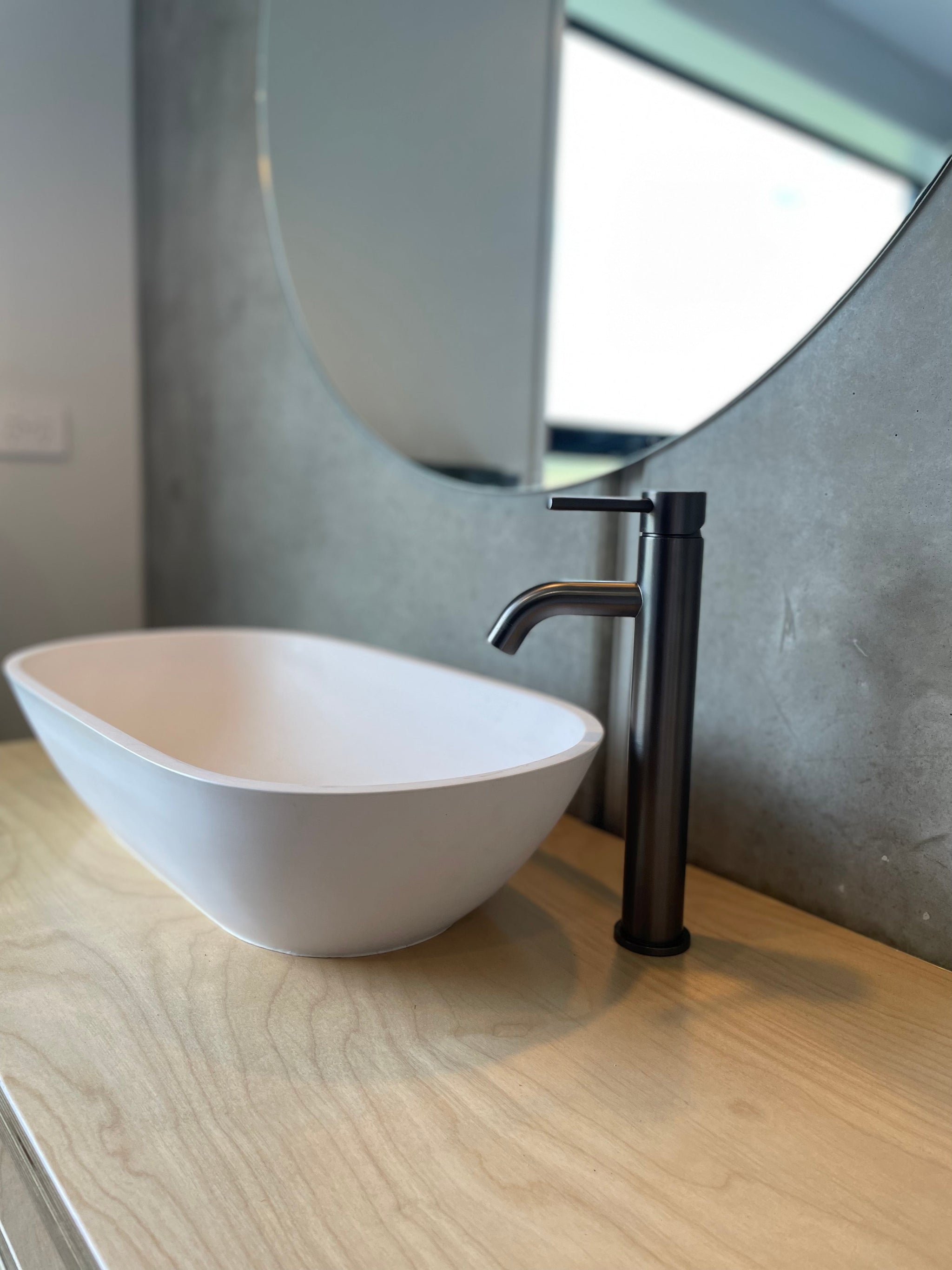 Tall Basin Mixer - Brushed Gunmetal - CLAS16