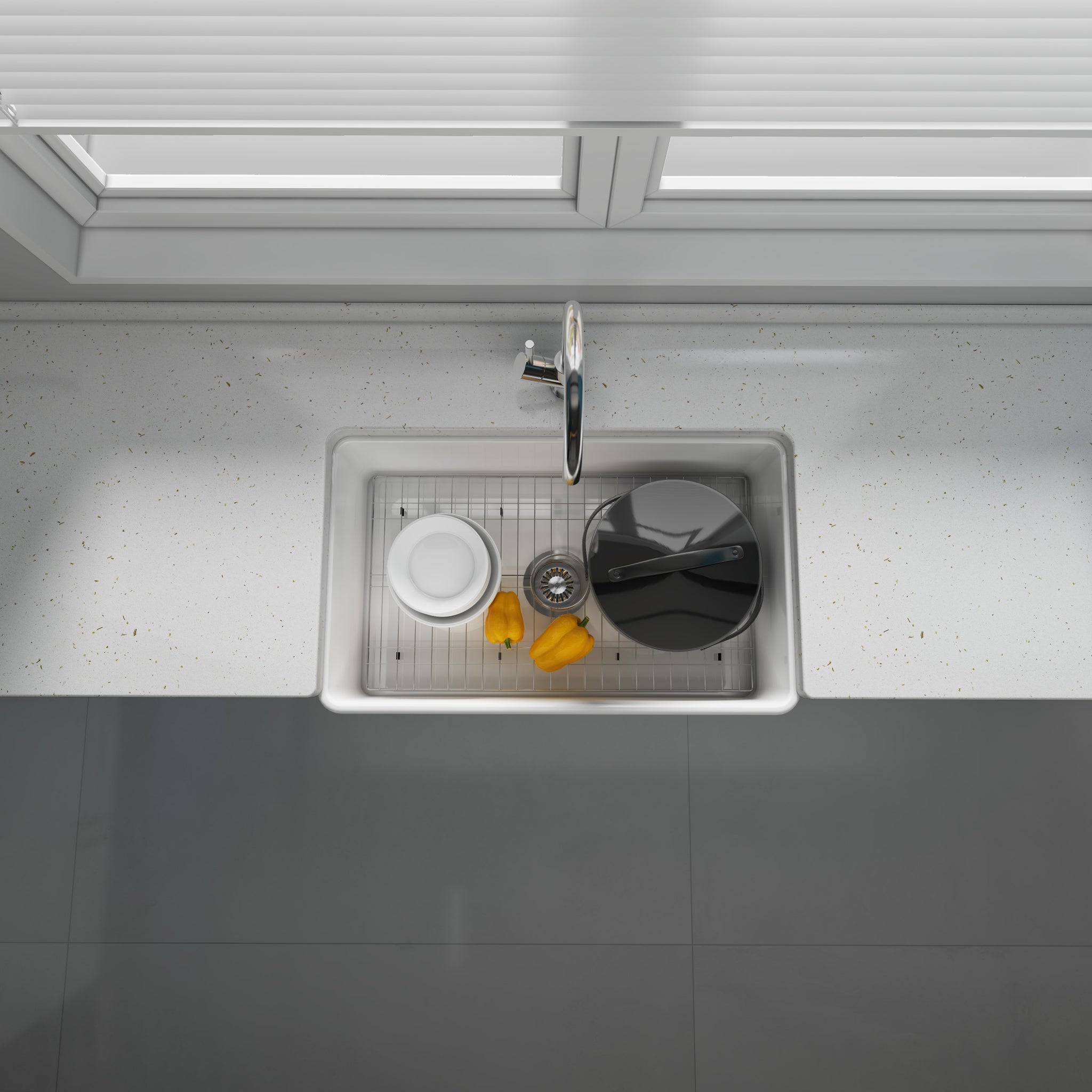 Traditional Fireclay Butlers Sink Oversized White 758mm - TK3018