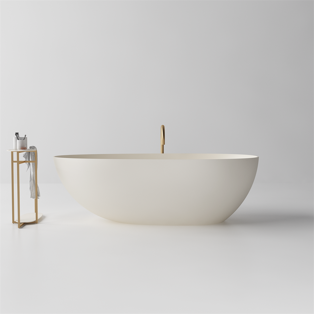 Jolanda Medium Size Egg-shaped Stone Bath - 1600mm - ST03 1600