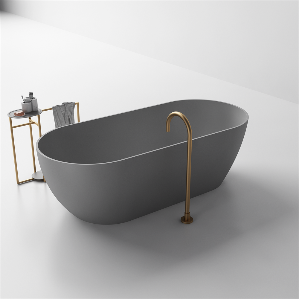 Justina Slimline Medium Stone Bath - 1700mm - ST12 T 1700