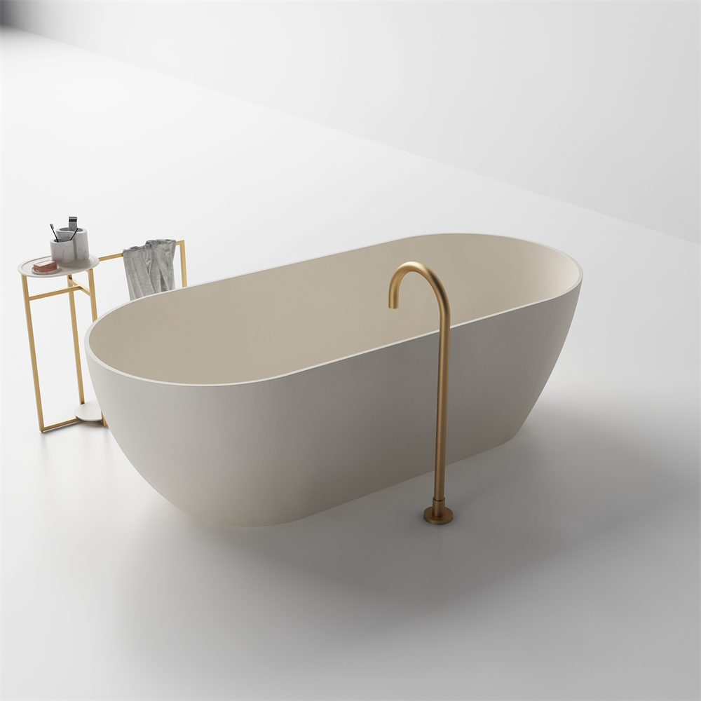 Justina Slimline Medium Stone Bath - 1700mm - ST12 T 1700