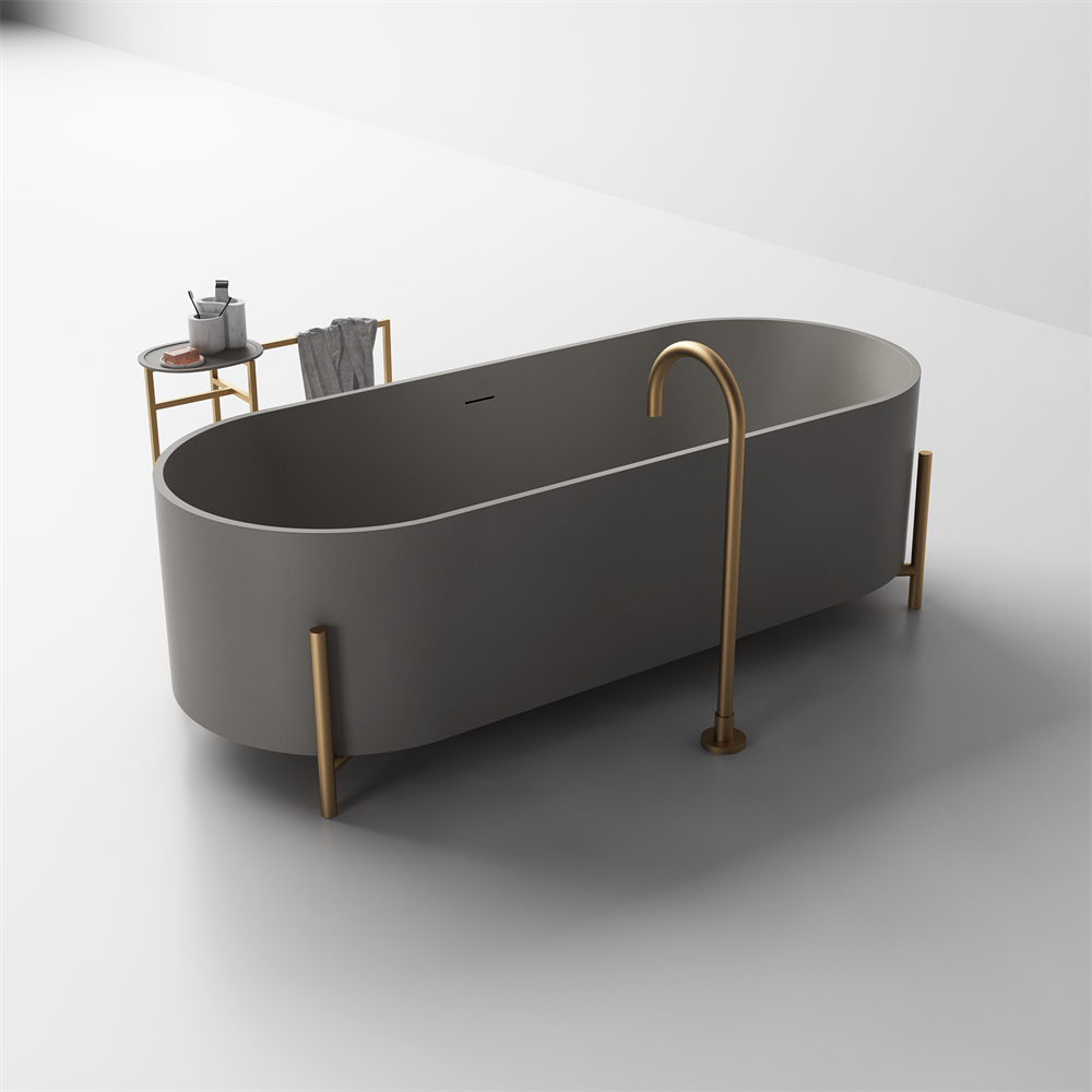 Elise large statement bath with frame - 1800mm - ST82