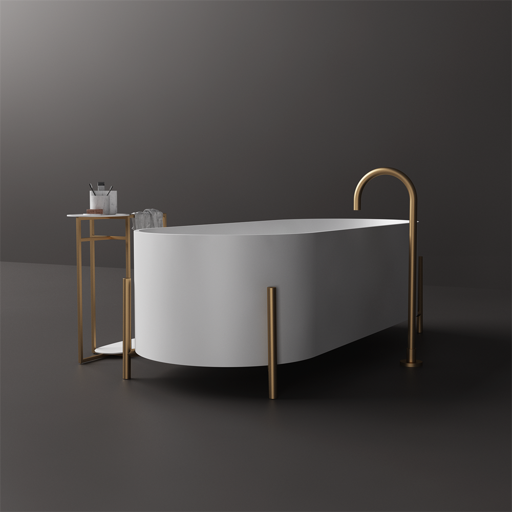 Elise large statement bath with frame - 1800mm - ST82