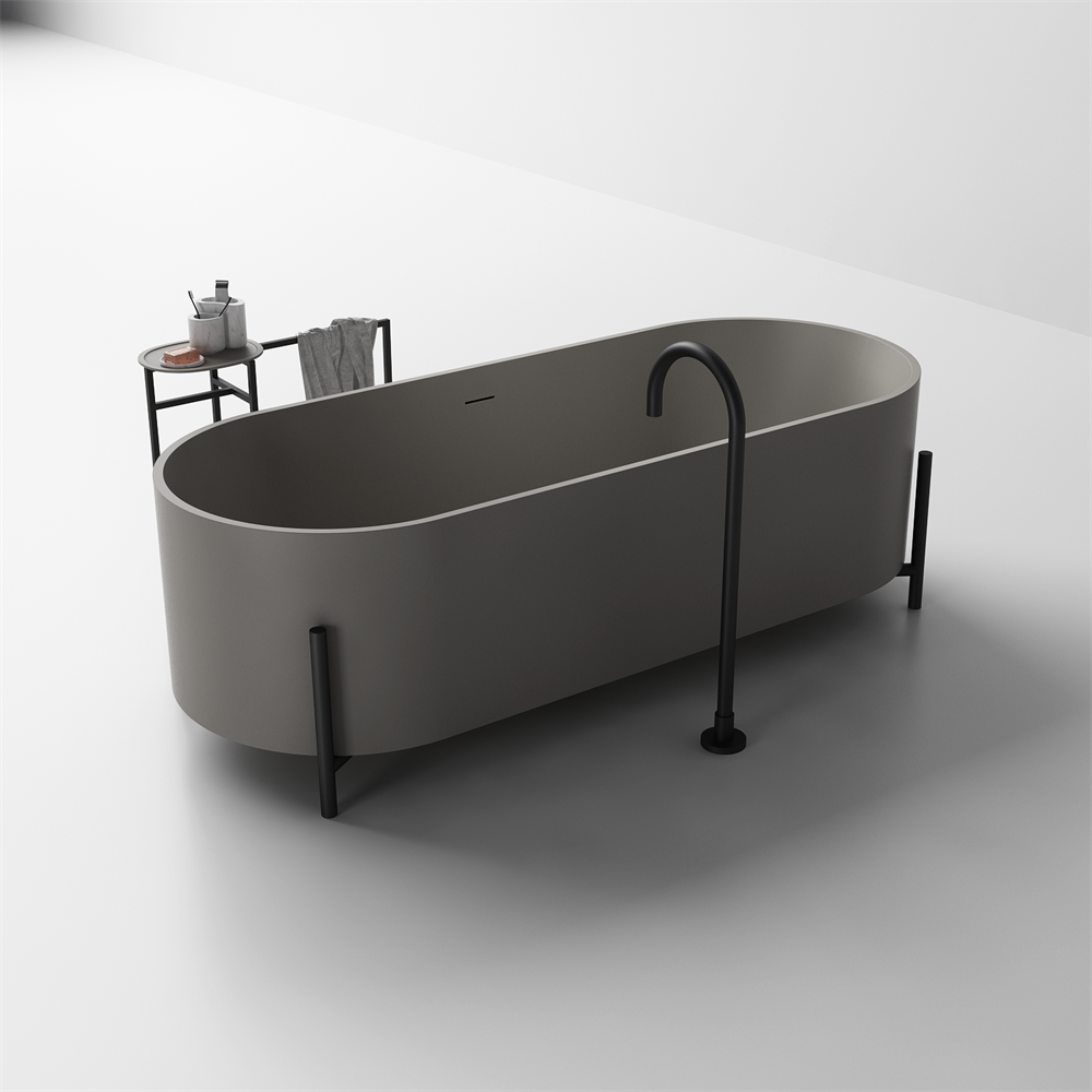 Elise large statement bath with frame - 1800mm - ST82