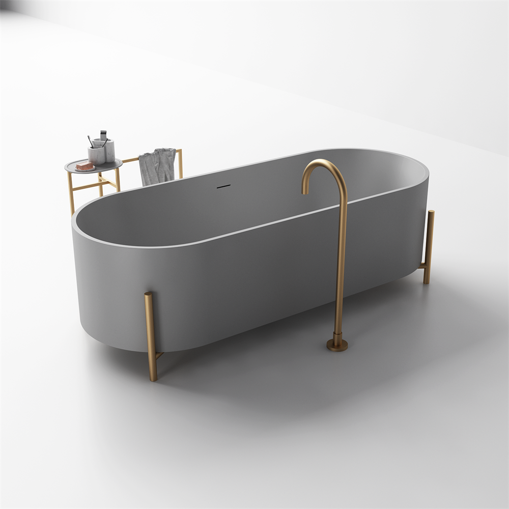 Elise large statement bath with frame - 1800mm - ST82