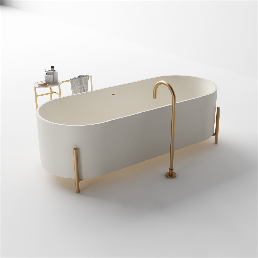 Elise large statement bath with frame - 1800mm - ST82