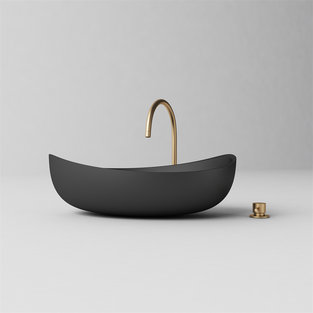 Slimline Curved Feature Basin - 600mm - STB85 T - Various Colours