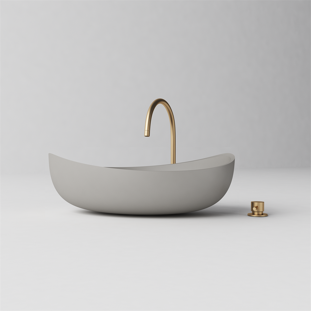 Slimline Curved Feature Basin - 600mm - STB85 T - Various Colours