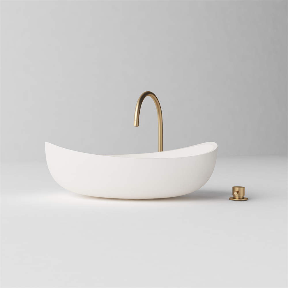 Slimline Curved Feature Basin - 600mm - STB85 T - Various Colours