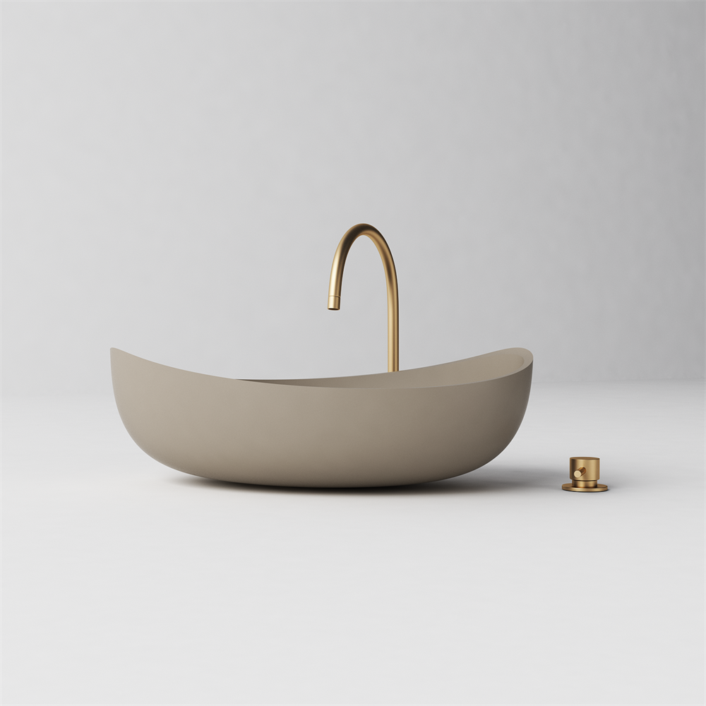 Slimline Curved Feature Basin - 600mm - STB85 T - Various Colours
