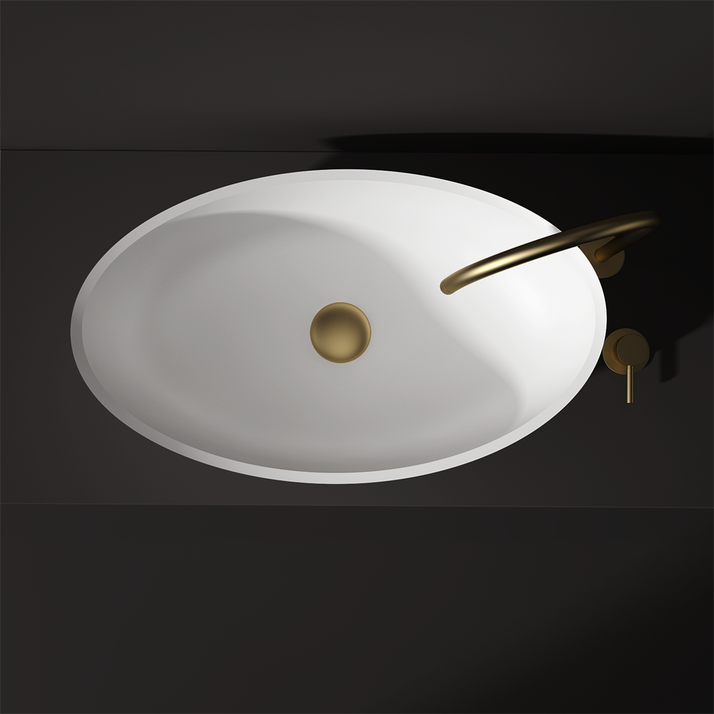 Slimline Curved Feature Basin - 600mm - STB85 T - Various Colours