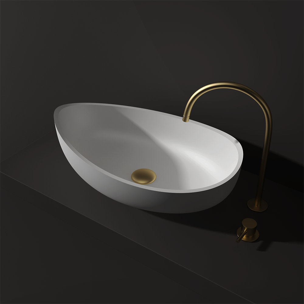 Slimline Curved Feature Basin - 600mm - STB85 T - Various Colours