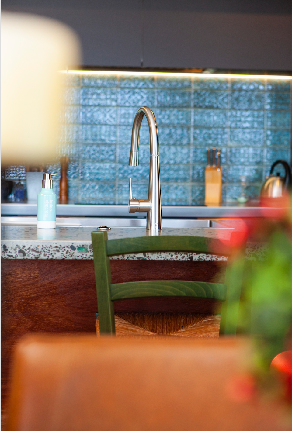 Pull Out Kitchen Mixer - Brushed Nickel - ELE12