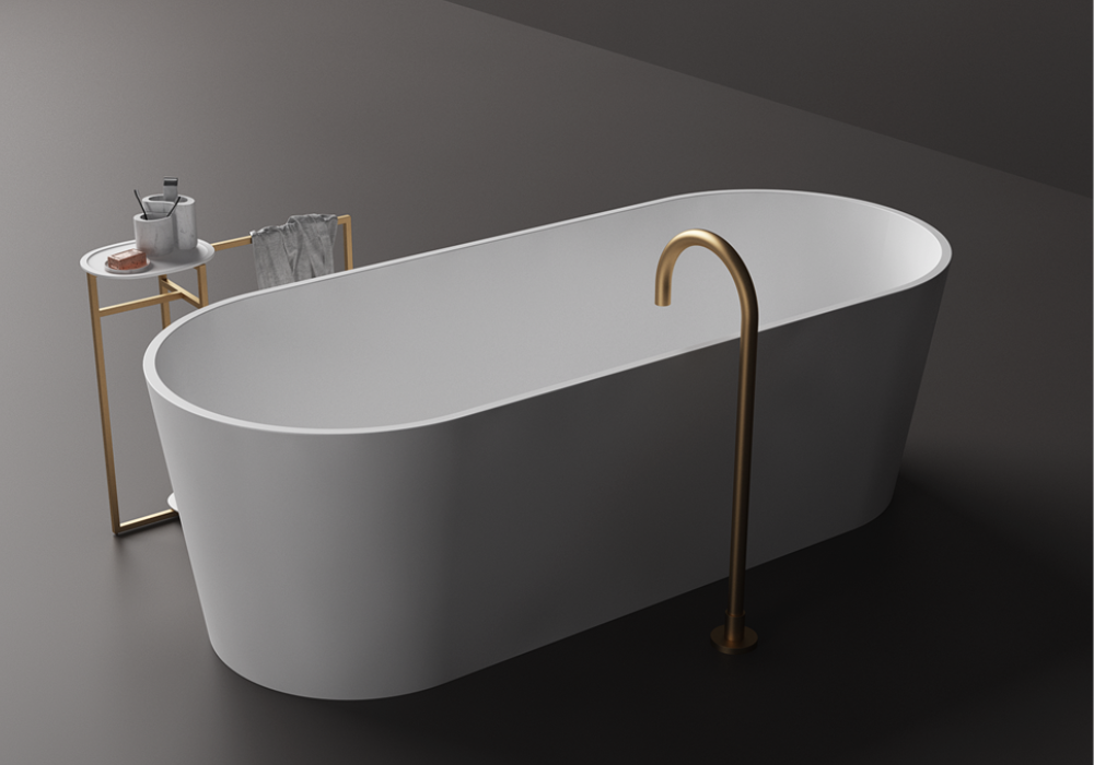 Toka Lite Rosetta High Sided Stone Bath - 1700mm - ST01 1700