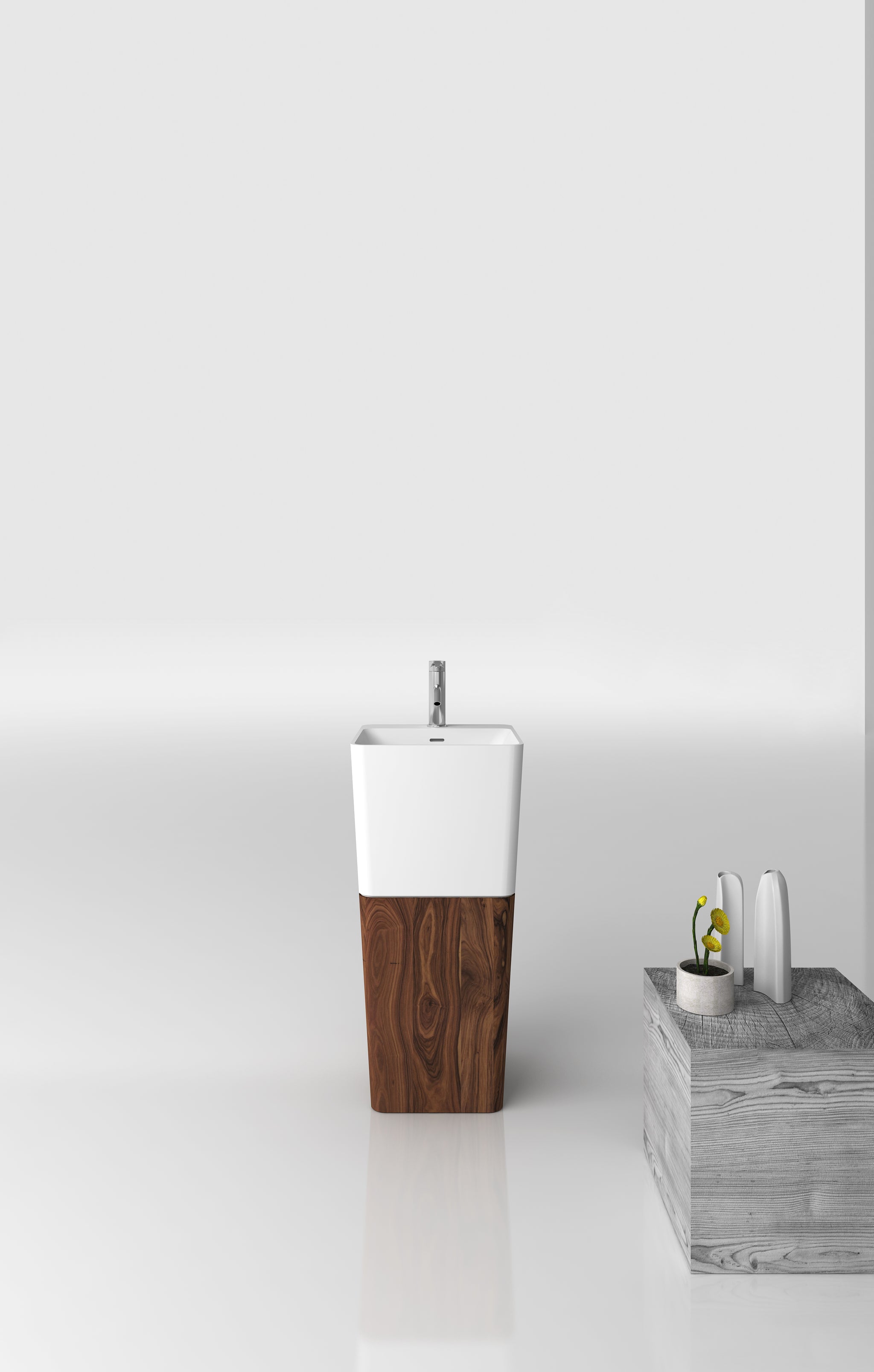 Freestanding Vanity w/ Matte White Basin - 900mm - G38478C
