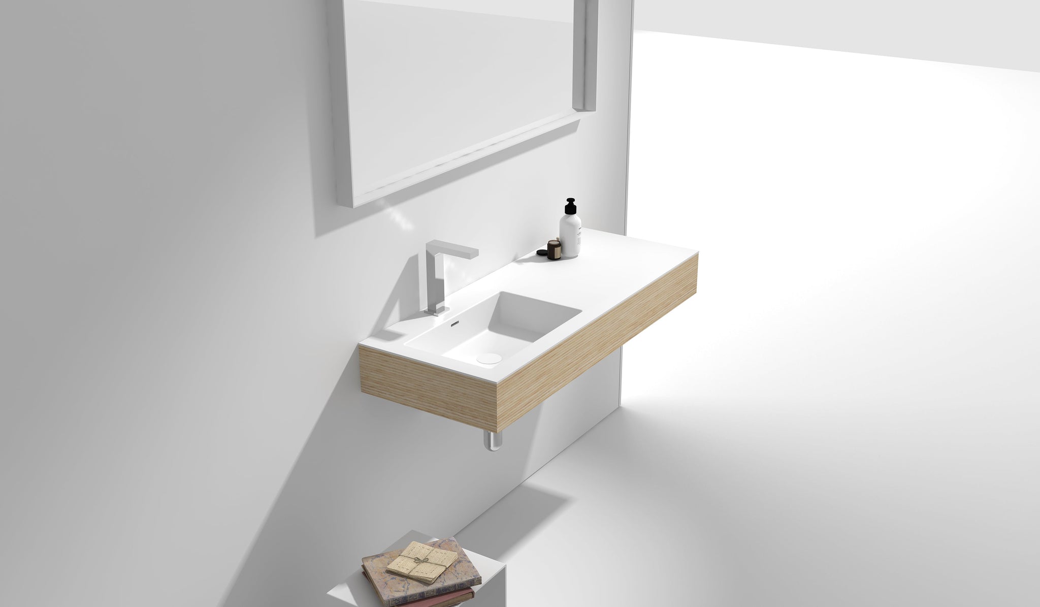 Wall Hung Vanity & Solid Basin - 1200mm - G38561-C