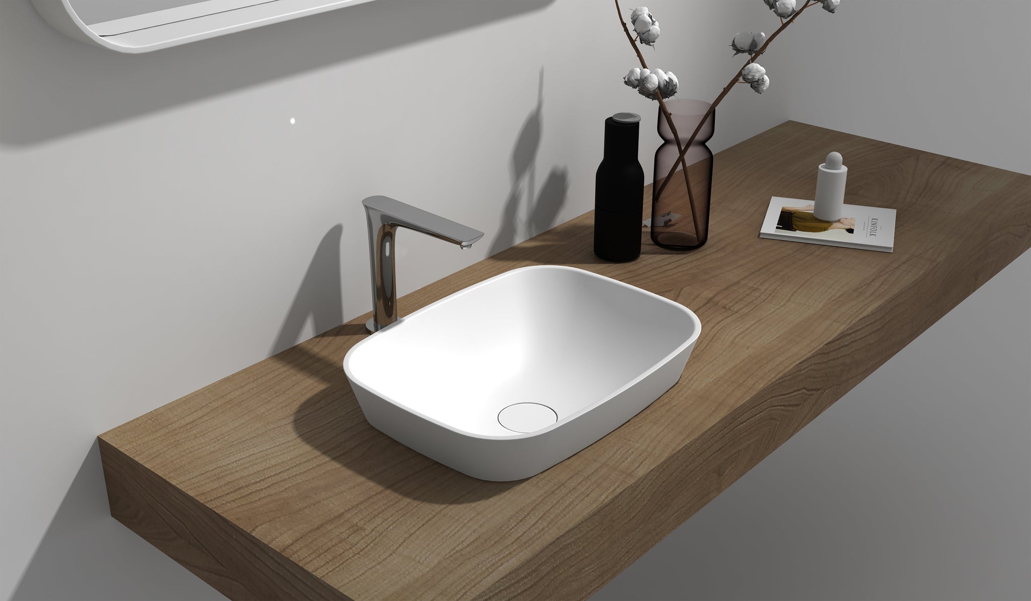 Gia Benchtop Stone Basin - 500mm - G38586