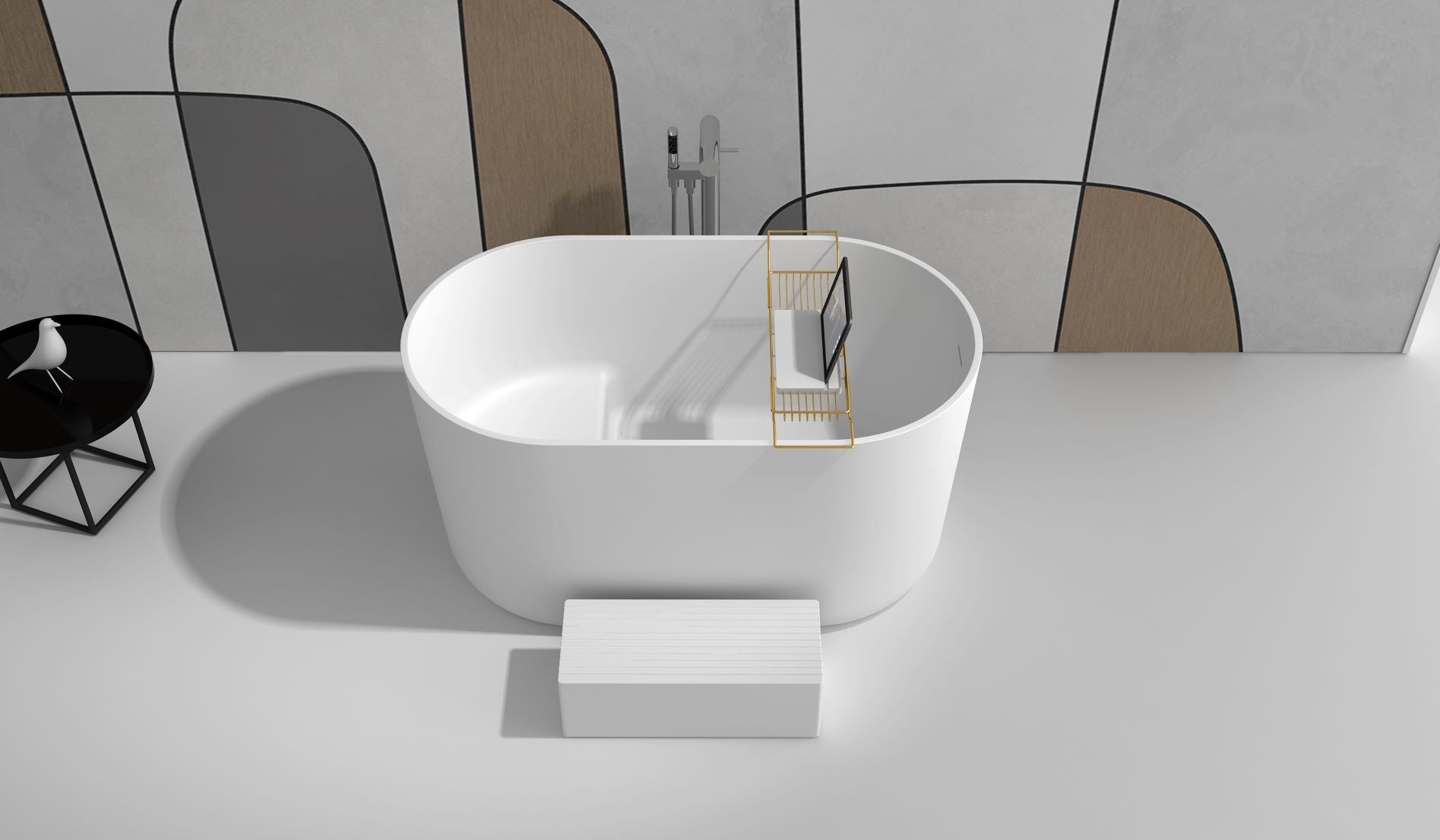 Gia Small Japanese Bath - Deep Sides - 1350mm - G65197