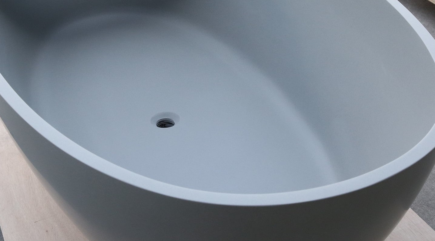 Pure Grey Freestanding Stone Bath - 1700mm - B003-B