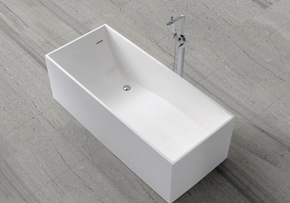 Hugi Freestanding Bath - Curved Seat - 1560mm - B029-A