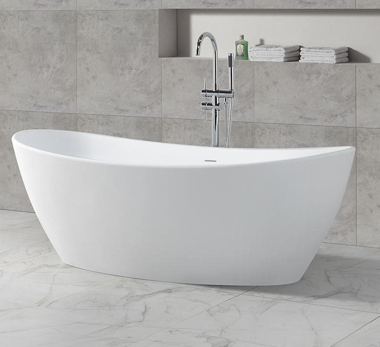 Hugi Compact, Freestanding Stone Bath - 1500mm - B034A