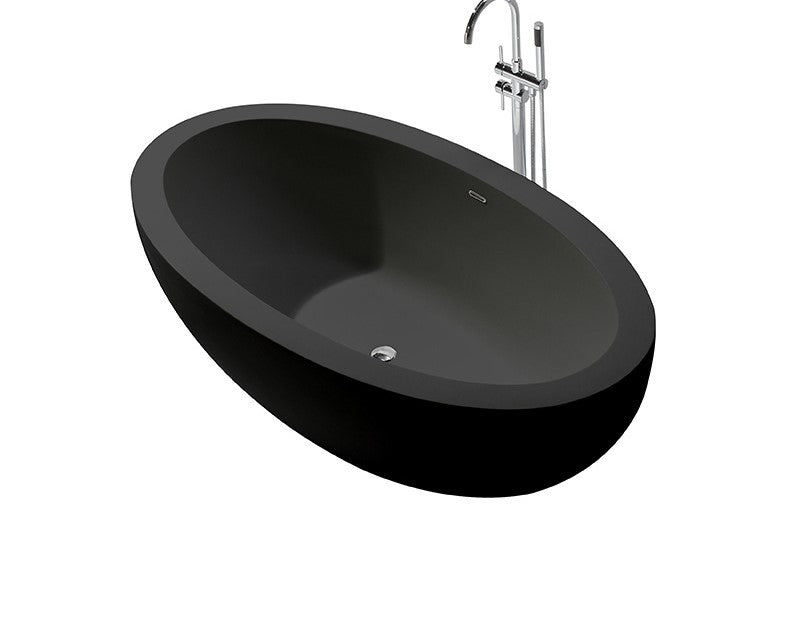Outdoor Bath - Matte Black - 1880mm - B048