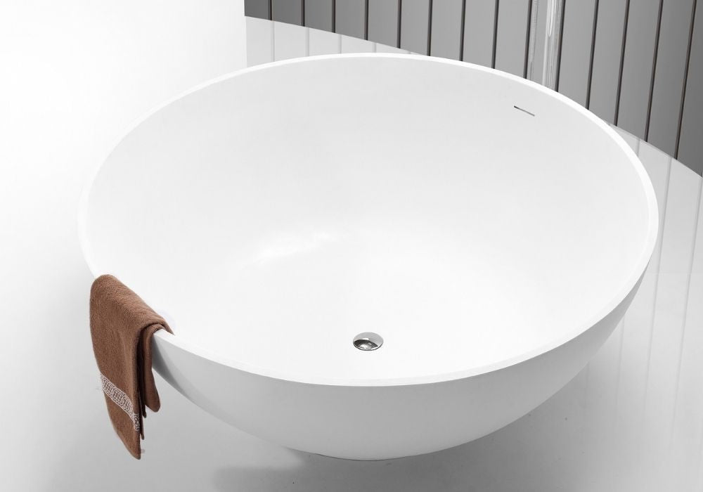 Hugi Round Stone Bath - Statement Luxury Piece - 1500mm - B056