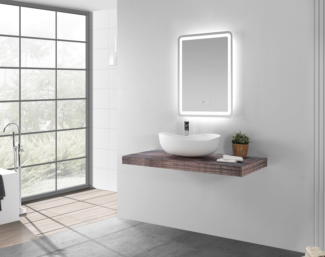 Deep countertop Basin - 615mm - B1116