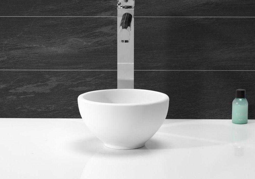Hugi Small Compact Stone Basin - 200mm - B1515