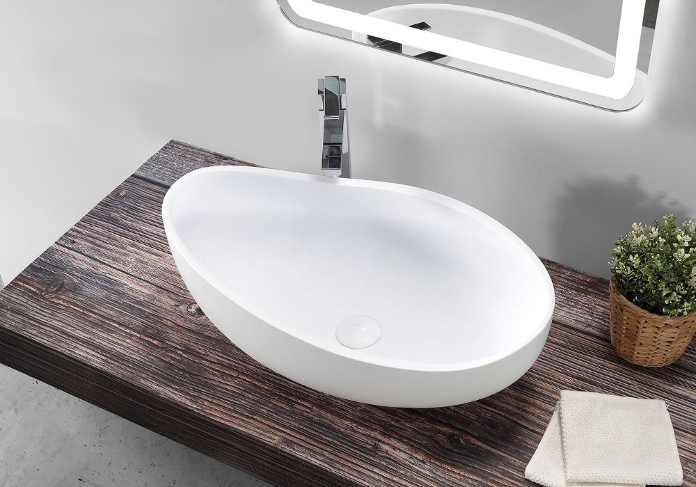 Deep countertop Basin - 615mm - B1116