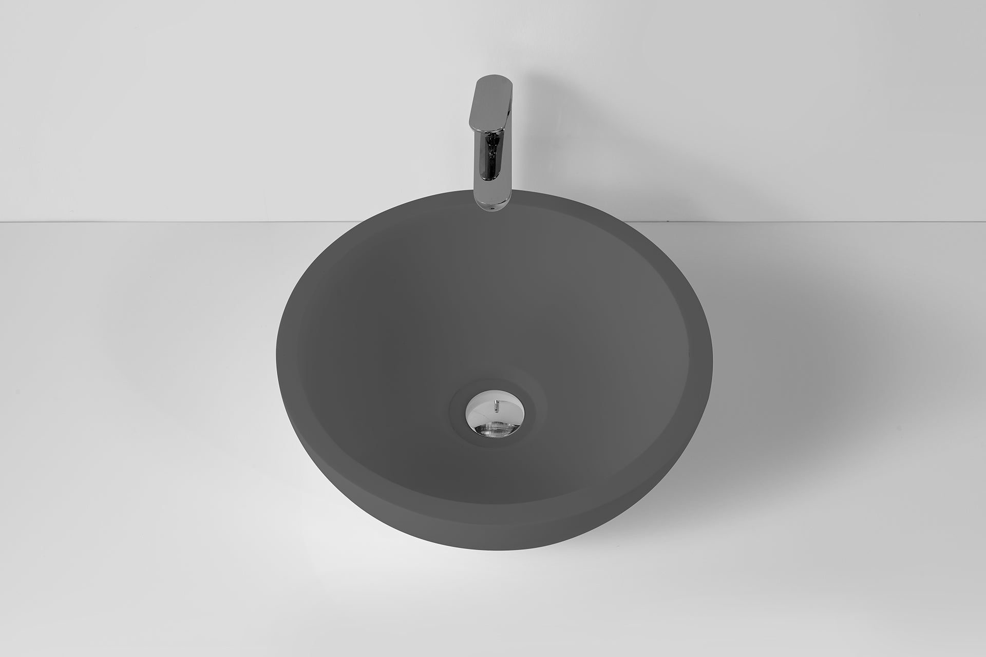 Round Matte Concrete Basin - 460mm - B1306