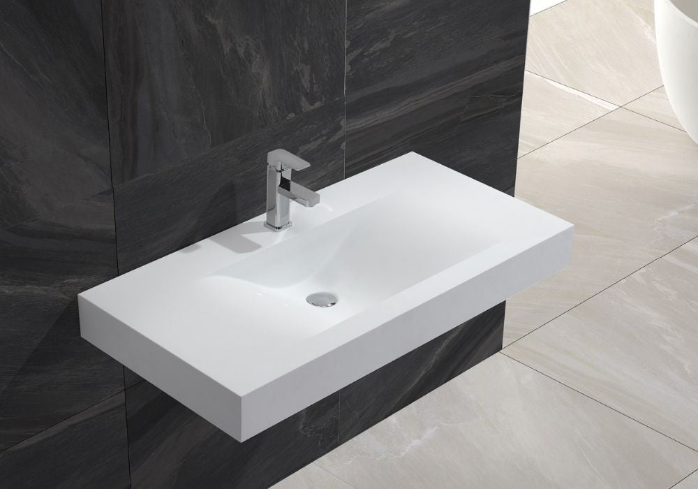 Wall Hung Basin w/ Large Sink - 1000mm - B1376