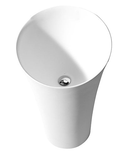 Hugi Freestanding Stone Basin - 910mm - B1394-1