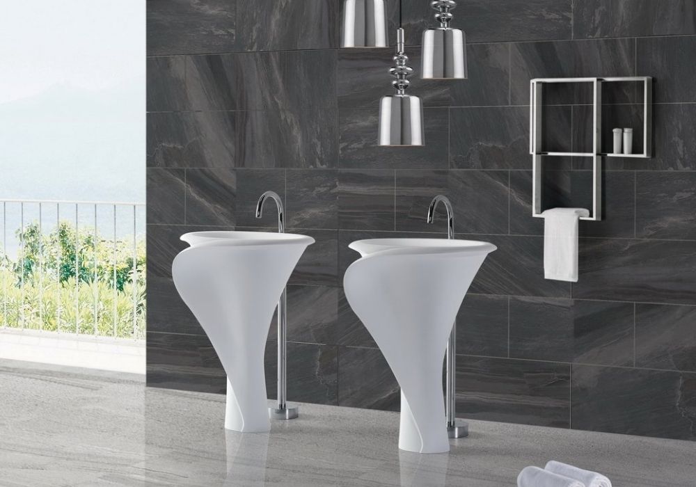 Hugi Tulip Shaped Freestanding Basin - 900mm - B1395