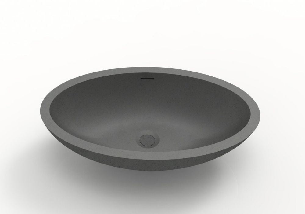 Hugi Concrete Grey Colour Basin - Best Selling Range - 600mm - B1510